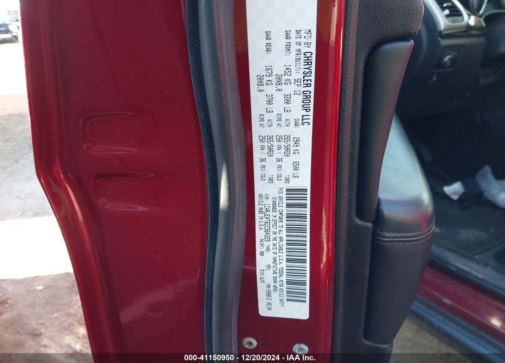 2013 JEEP GRAND CHEROKEE LAREDO VIN: 1C4RJEAT6DC564329