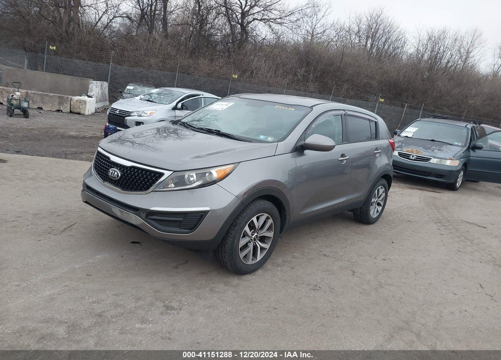 2016 KIA SPORTAGE LX VIN: KNDPBCAC9G7854456