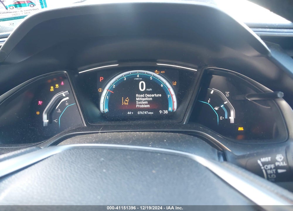 2019 HONDA CIVIC VIN: SHHFK7H64KU406890