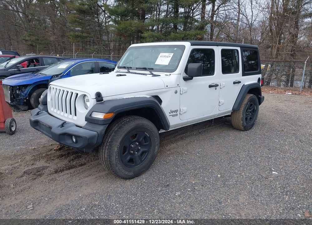 2019 JEEP WRANGLER UNLIMITED SPORT 4X4 VIN: 1C4HJXDG2KW613382