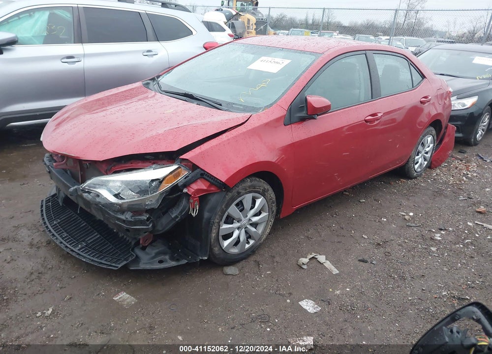 2016 TOYOTA COROLLA LE VIN: 5YFBURHE8GP478636