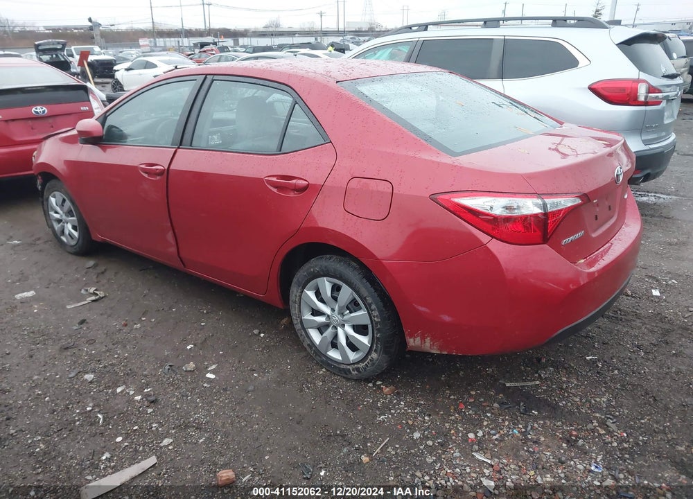 2016 TOYOTA COROLLA LE VIN: 5YFBURHE8GP478636