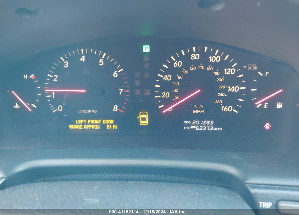 2001 LEXUS LS 430 VIN: JTHBN30F810049740