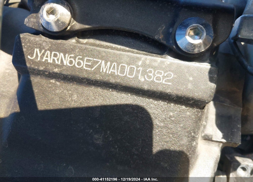 2021 YAMAHA YZFR1 VIN: JYARN66E7MA001382