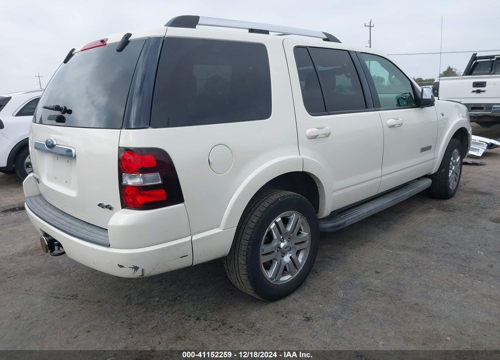 2008 FORD EXPLORER LIMITED VIN: 1FMEU75808UB22911