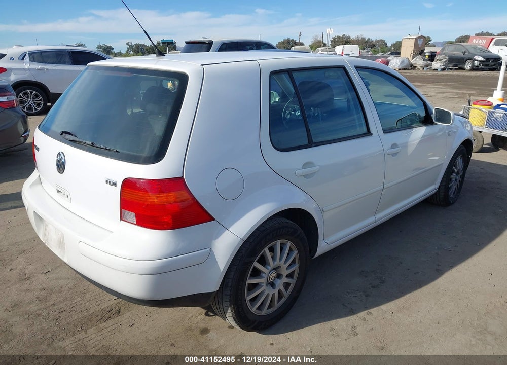 2003 VOLKSWAGEN GOLF GLS TDI VIN: 9BWGP61J534072402
