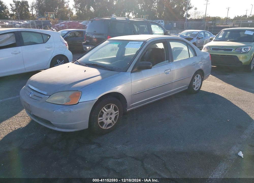 2002 HONDA CIVIC LX VIN: 2HGES16542H502387