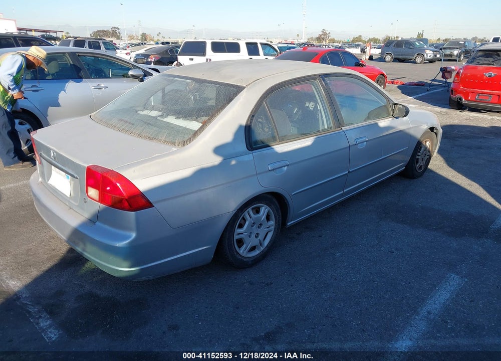 2002 HONDA CIVIC LX VIN: 2HGES16542H502387