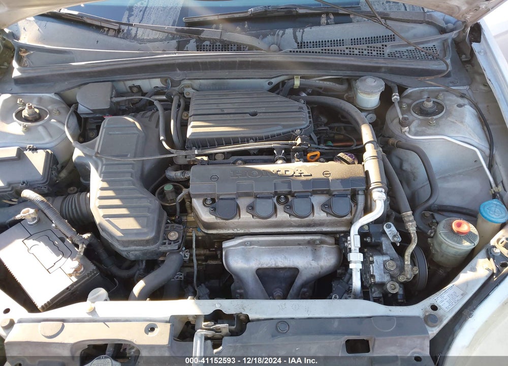 2002 HONDA CIVIC LX VIN: 2HGES16542H502387