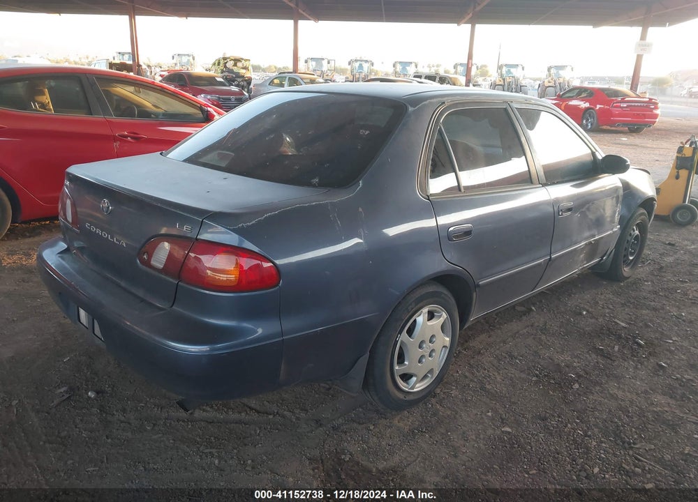 1999 TOYOTA COROLLA LE VIN: 2T1BR12E2XC117611