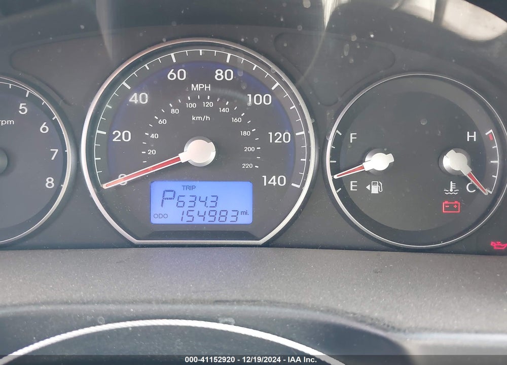 2010 HYUNDAI SANTA FE GLS VIN: 5NMSG3AB2AH394575
