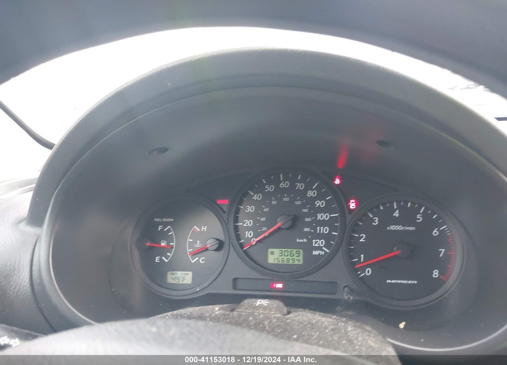 2007 SUBARU IMPREZA 2.5I VIN: JF1GG61687G808720