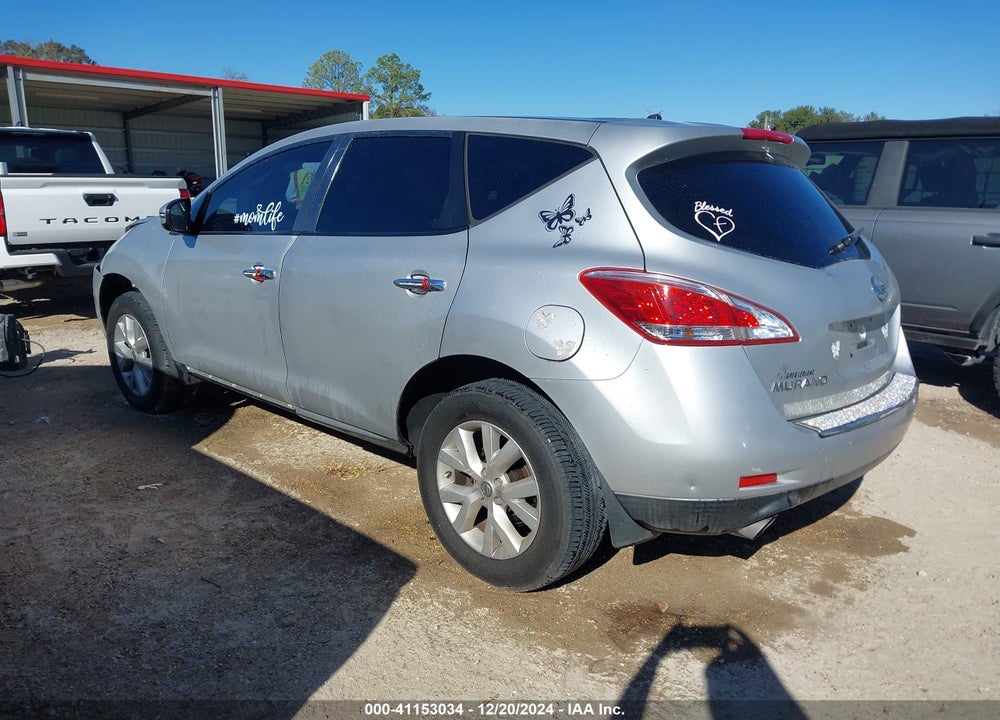 2011 NISSAN MURANO S VIN: JN8AZ1MU0BW059471