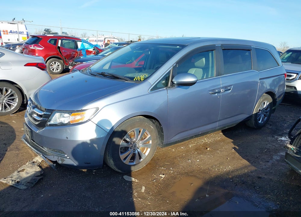 2014 HONDA ODYSSEY EX-L VIN: 5FNRL5H6XEB066813