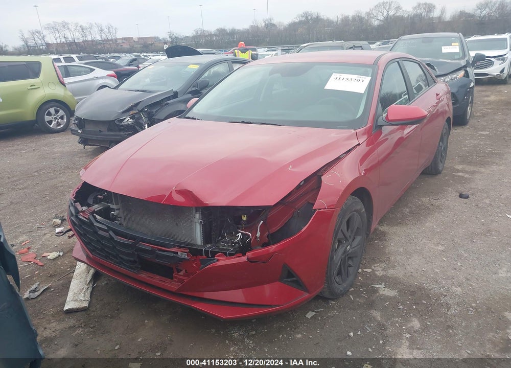 2021 HYUNDAI ELANTRA HYBRID BLUE VIN: KMHLM4AJ2MU011866