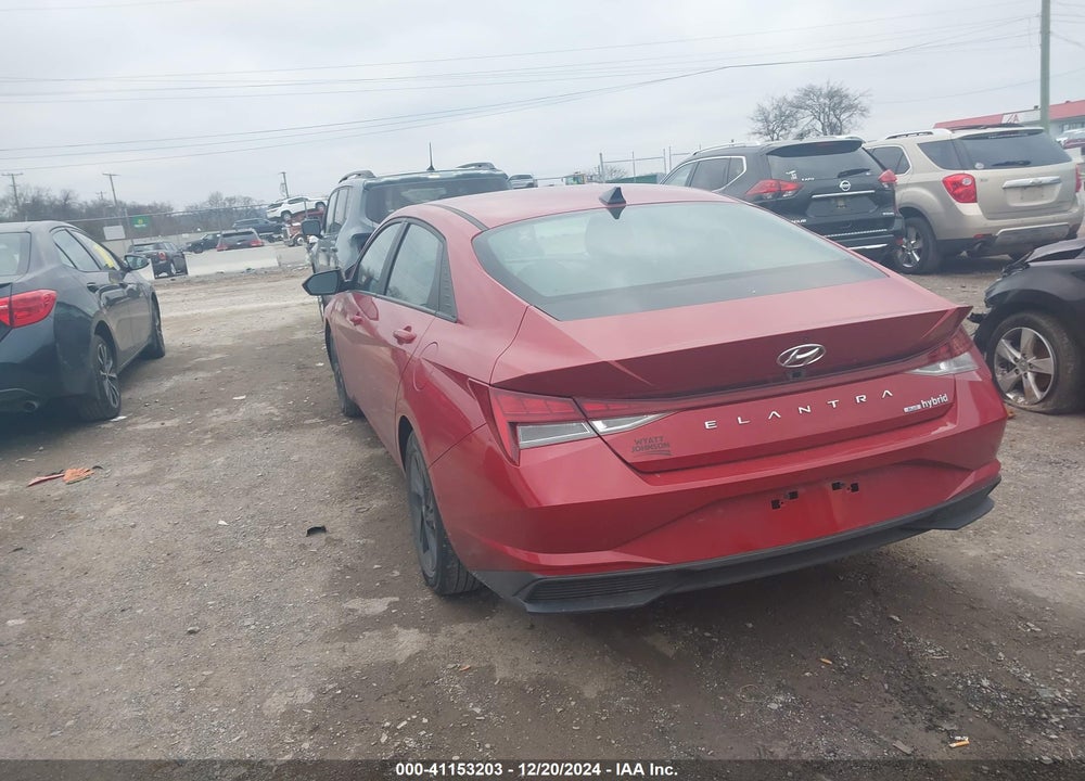 2021 HYUNDAI ELANTRA HYBRID BLUE VIN: KMHLM4AJ2MU011866
