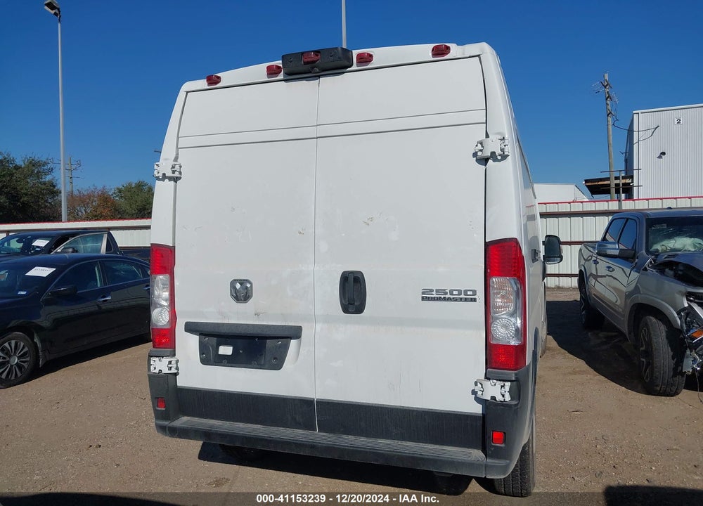2025 RAM PROMASTER 2500 TRADESMAN HIGH ROOF 159 WB W/PASS SEAT VIN: 3C6LRVDG9SE507858