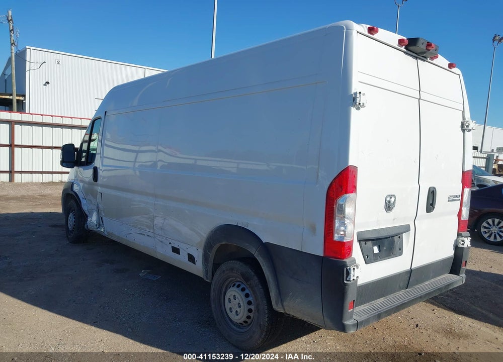 2025 RAM PROMASTER 2500 TRADESMAN HIGH ROOF 159 WB W/PASS SEAT VIN: 3C6LRVDG9SE507858
