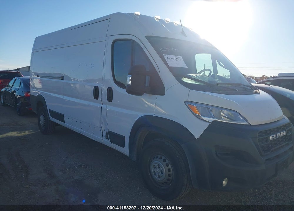 2024 RAM PROMASTER 2500 TRADESMAN HIGH ROOF 159 WB W/PASS SEAT VIN: 3C6LRVDG9RE132273