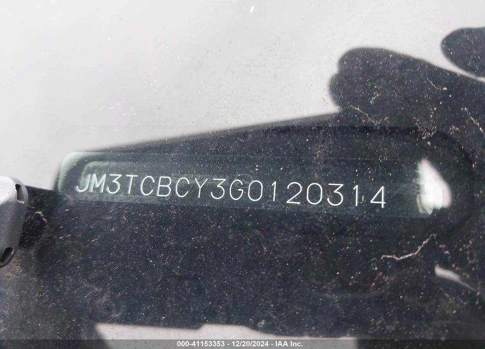 2016 MAZDA CX-9 TOURING VIN: JM3TCBCY3G0120314