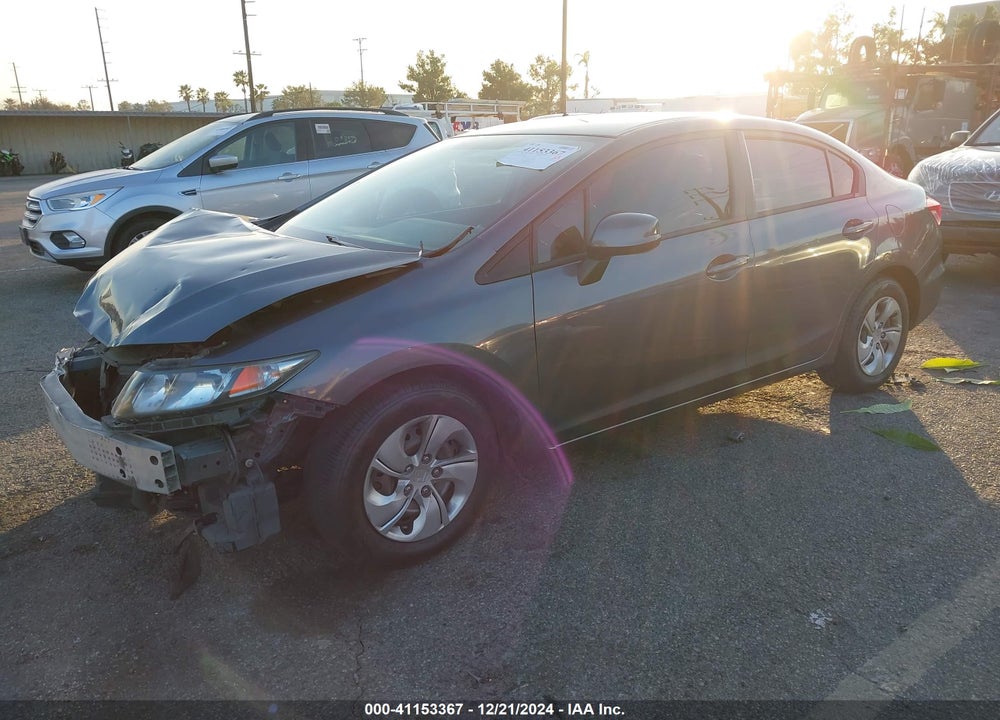 2013 HONDA CIVIC LX VIN: 19XFB2F54DE285060