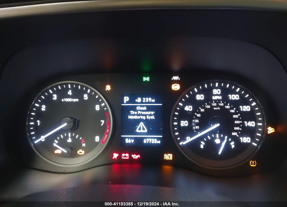 2019 HYUNDAI TUCSON SEL VIN: KM8J3CAL2KU894435