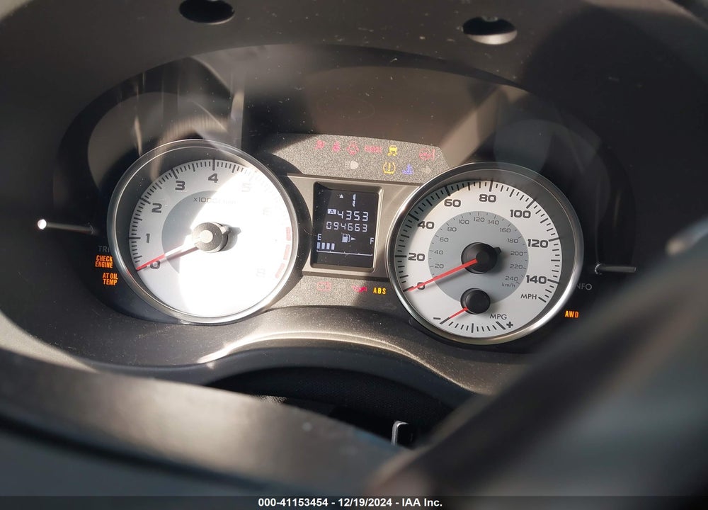 2012 SUBARU IMPREZA VIN: JF1GPAU64CH243420