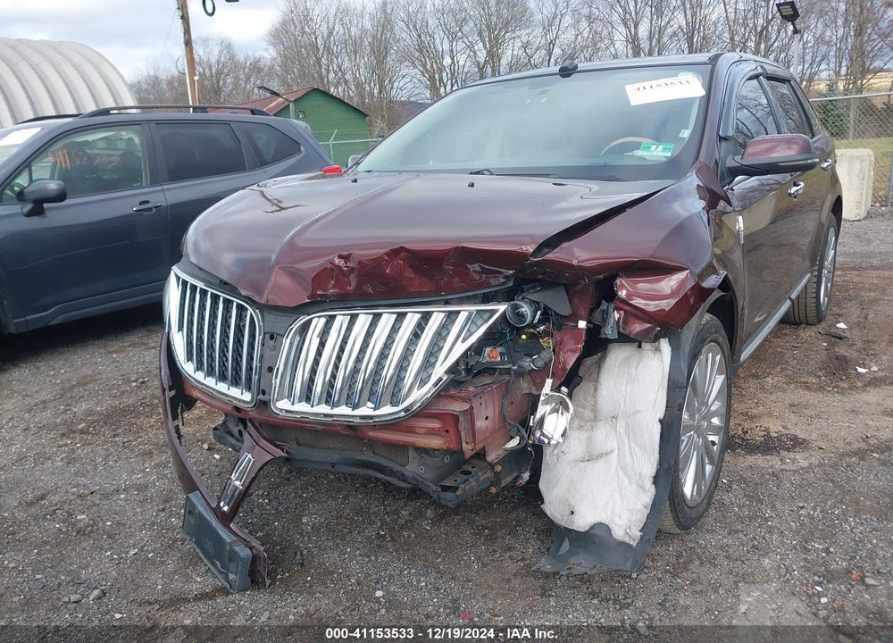 2012 LINCOLN MKX VIN: 2LMDJ6JKXCBL11455
