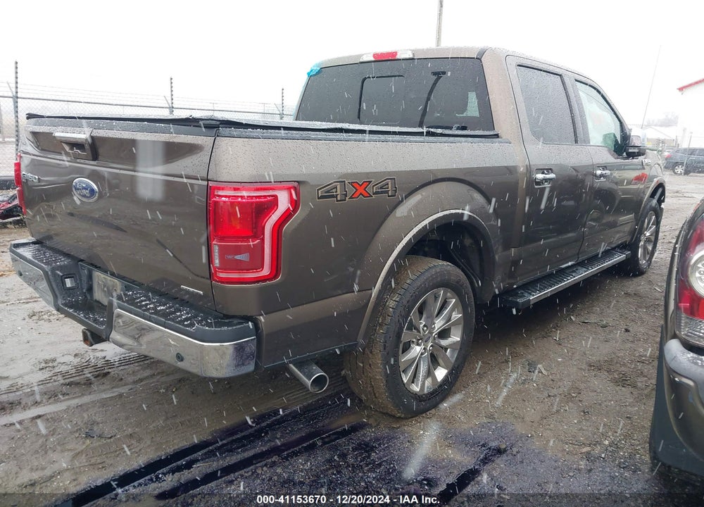 2016 FORD F-150 LARIAT VIN: 1FTEW1EF5GKF88094