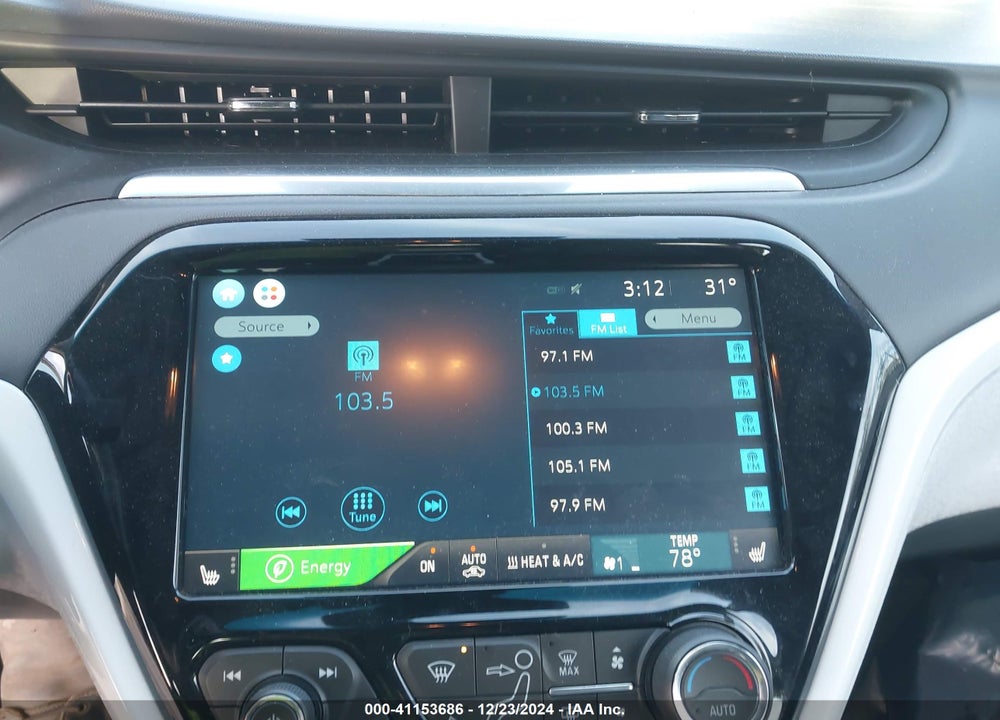 2018 CHEVROLET BOLT EV PREMIER VIN: 1G1FX6S08J4117222