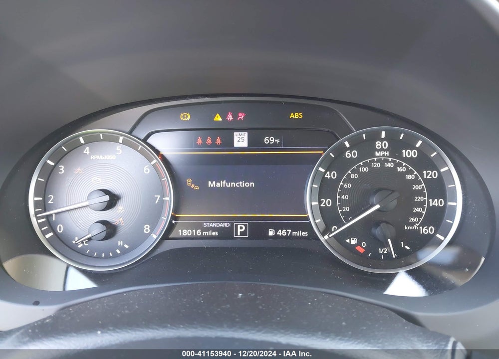 2022 INFINITI QX50 SENSORY VIN: 3PCAJ5EA6NF107997