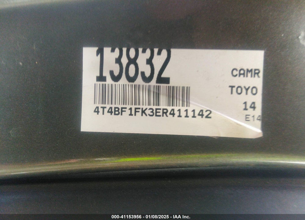 2014 TOYOTA CAMRY VIN: 4T4BF1FK3ER411142