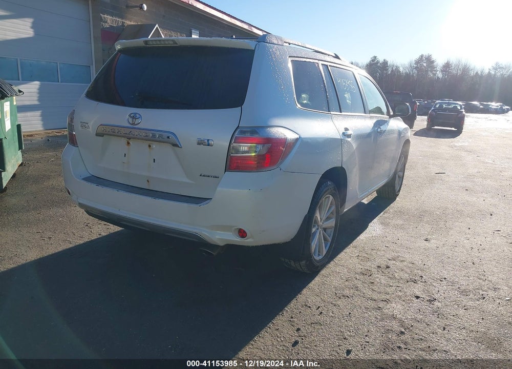 2008 TOYOTA HIGHLANDER HYBRID LIMITED VIN: JTEEW44A982000265
