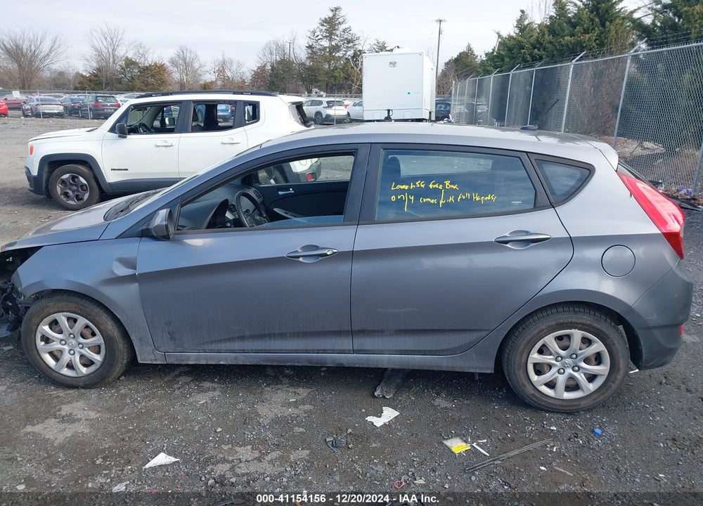 2014 HYUNDAI ACCENT GS VIN: KMHCT5AE0EU176585
