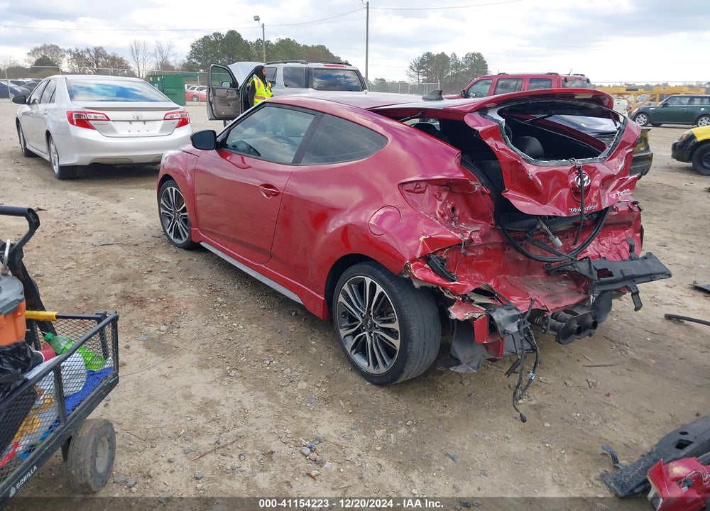 2016 HYUNDAI VELOSTER TURBO VIN: KMHTC6AE3GU258724