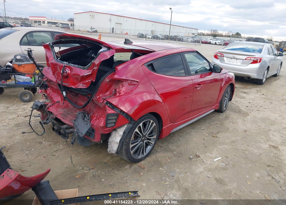 2016 HYUNDAI VELOSTER TURBO VIN: KMHTC6AE3GU258724