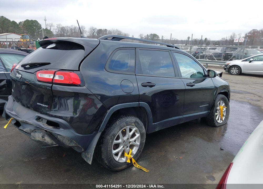 2016 JEEP CHEROKEE SPORT VIN: 1C4PJMAB5GW154567
