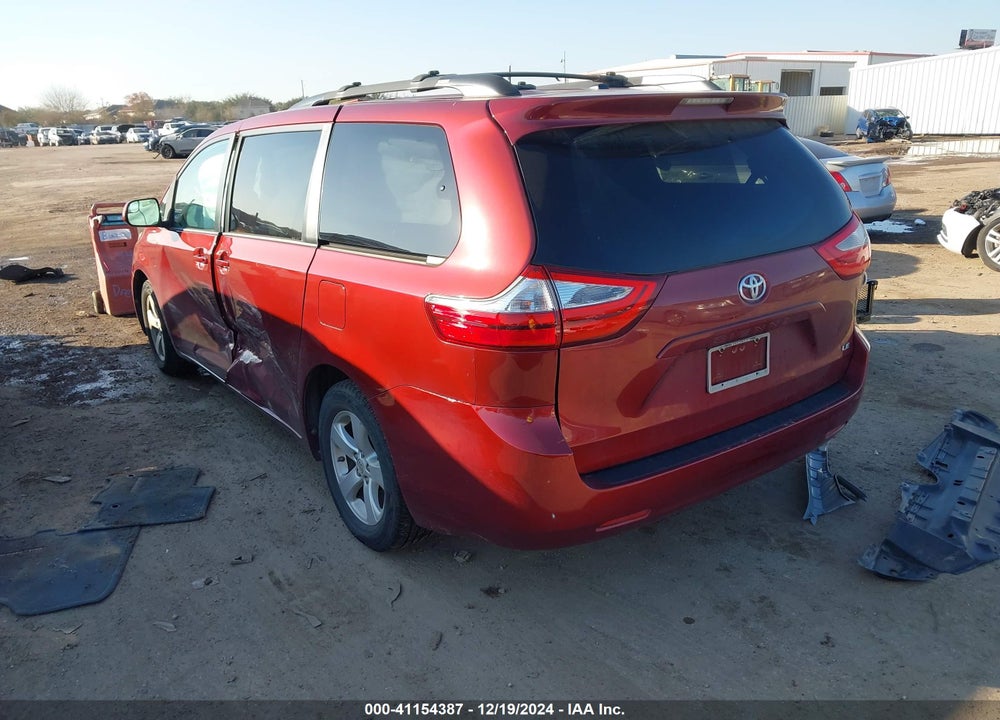 2017 TOYOTA SIENNA VIN: 5TDKZ3DC9HS890902