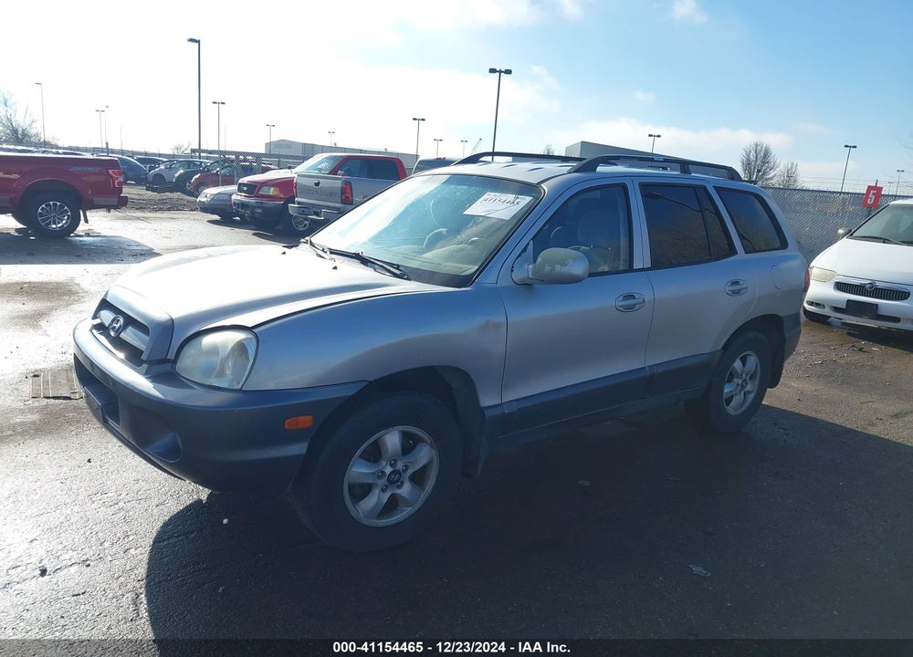 2005 HYUNDAI SANTA FE GLS VIN: KM8SC73D65U938524