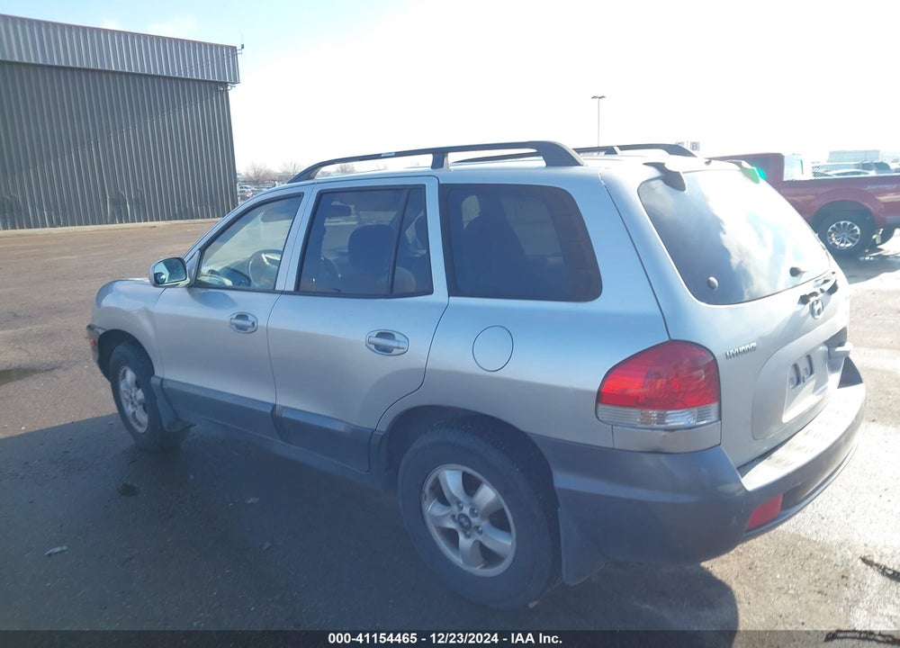 2005 HYUNDAI SANTA FE GLS VIN: KM8SC73D65U938524