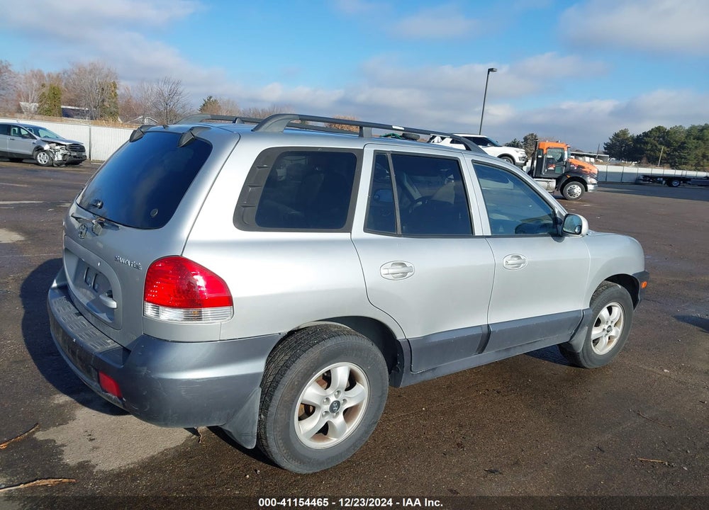 2005 HYUNDAI SANTA FE GLS VIN: KM8SC73D65U938524