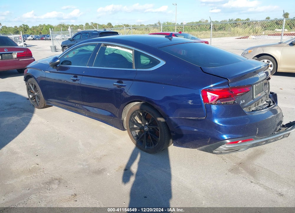 2020 AUDI A5 SPORTBACK PREMIUM 45 TFSI QUATTRO S TRONIC VIN: WAUANCF52LA003746