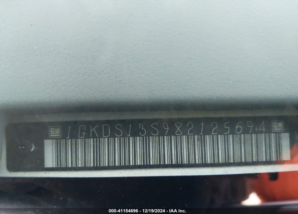 2008 GMC ENVOY SLE VIN: 1GKDS13S982125694