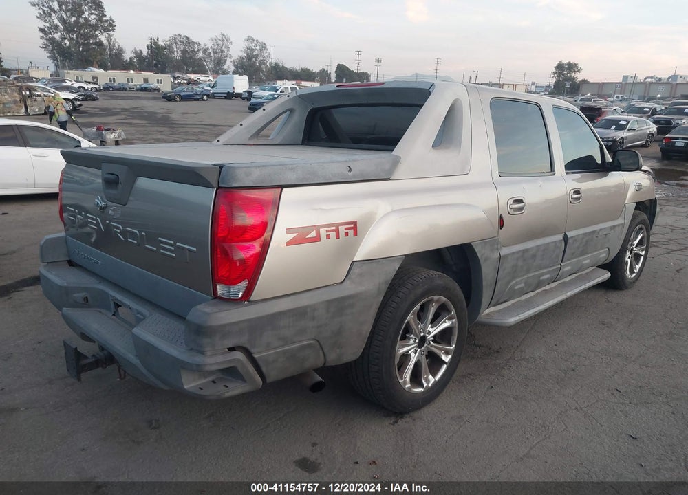 2002 CHEVROLET AVALANCHE 1500 VIN: 3GNEC13T12G304811