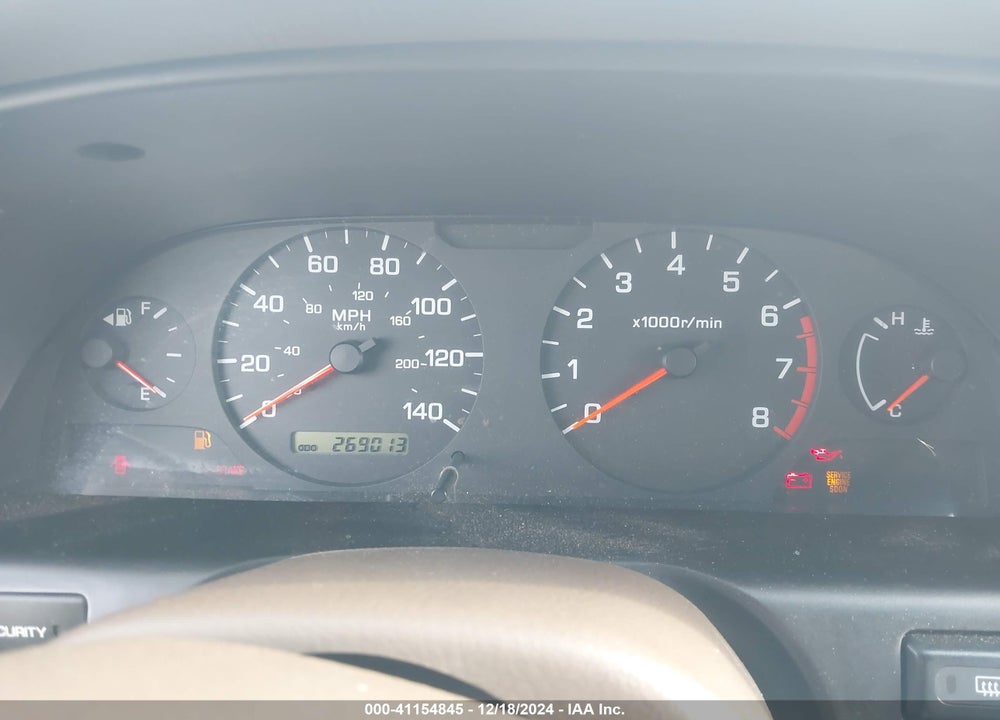2001 NISSAN ALTIMA GXE VIN: 1N4DL01D41C144392