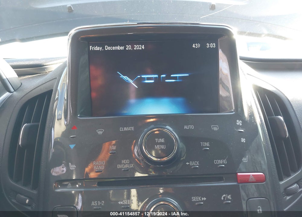2012 CHEVROLET VOLT VIN: 1G1RD6E42CU108930