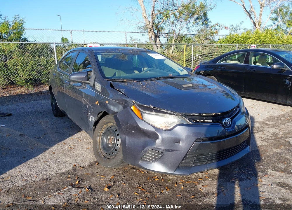2015 TOYOTA COROLLA LE VIN: 2T1BURHE1FC268846