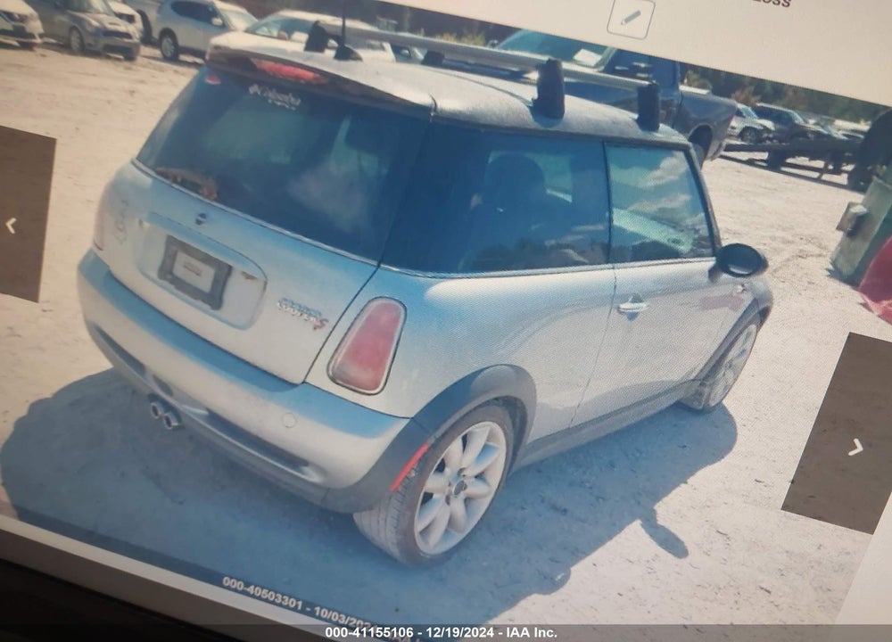 2005 MINI COOPER S VIN: WMWRE33415TD96468