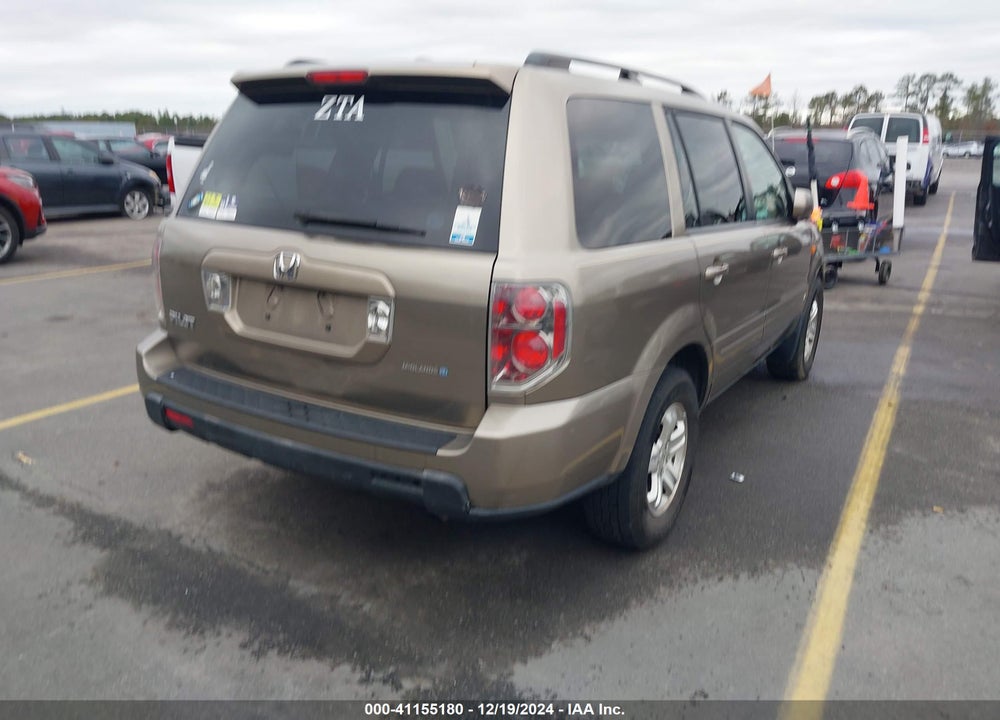 2008 HONDA PILOT VP VIN: 5FNYF28238B003846