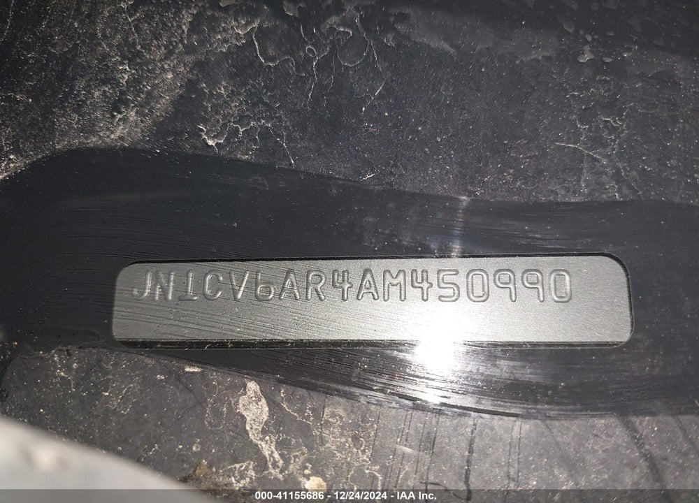2010 INFINITI G37X VIN: JN1CV6AR4AM450990